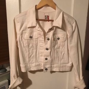 White denim jacket